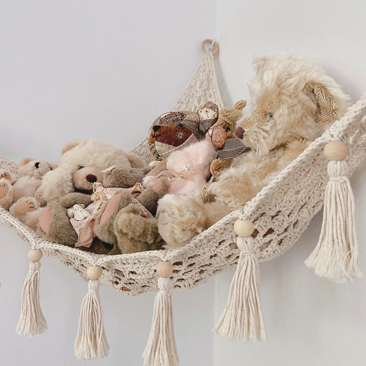 Sasa Baby and Toddler Macrame Toy Hammock for Stuffed Animals - Plushie Toy  Hammock for Baby Girl Nursery Decor, Plush Hammock, Stuffy Hammock